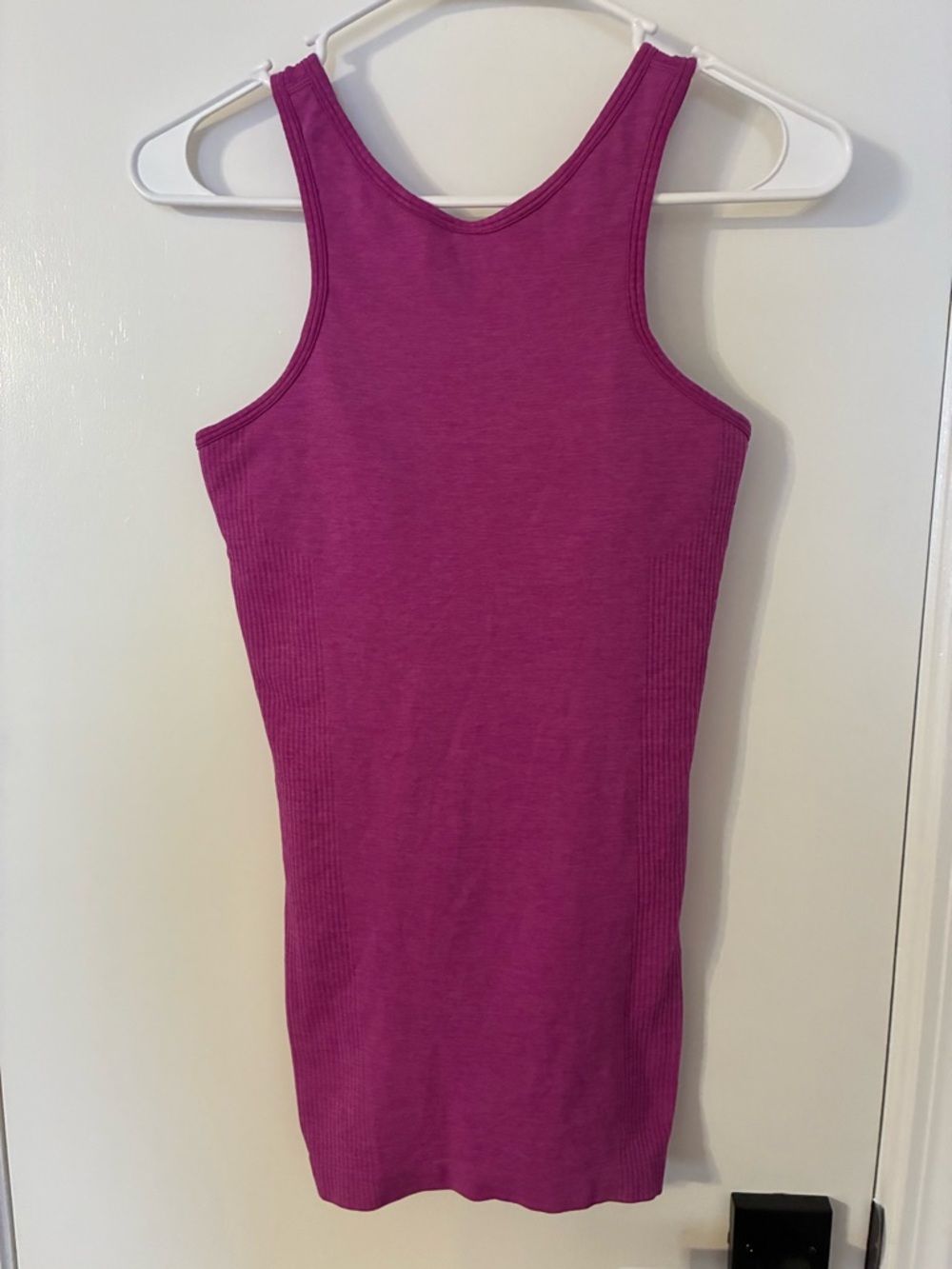 Lululemon Fuchsia Ribbed Racerback Tank Top (see measurements in description)